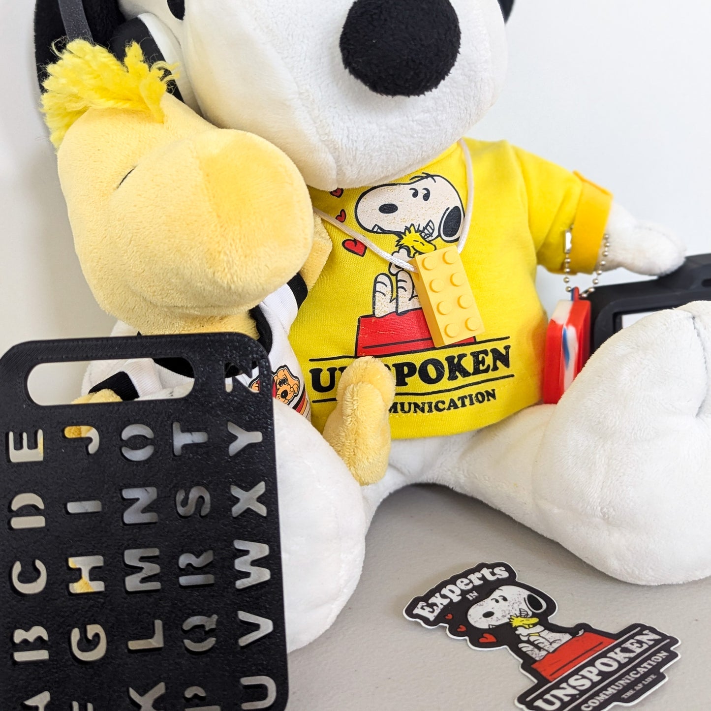 Adopt Snoopy & Woodstock - Includes Clacky AAC - Letterboard - Headphones & Fidgets - RR Rescues