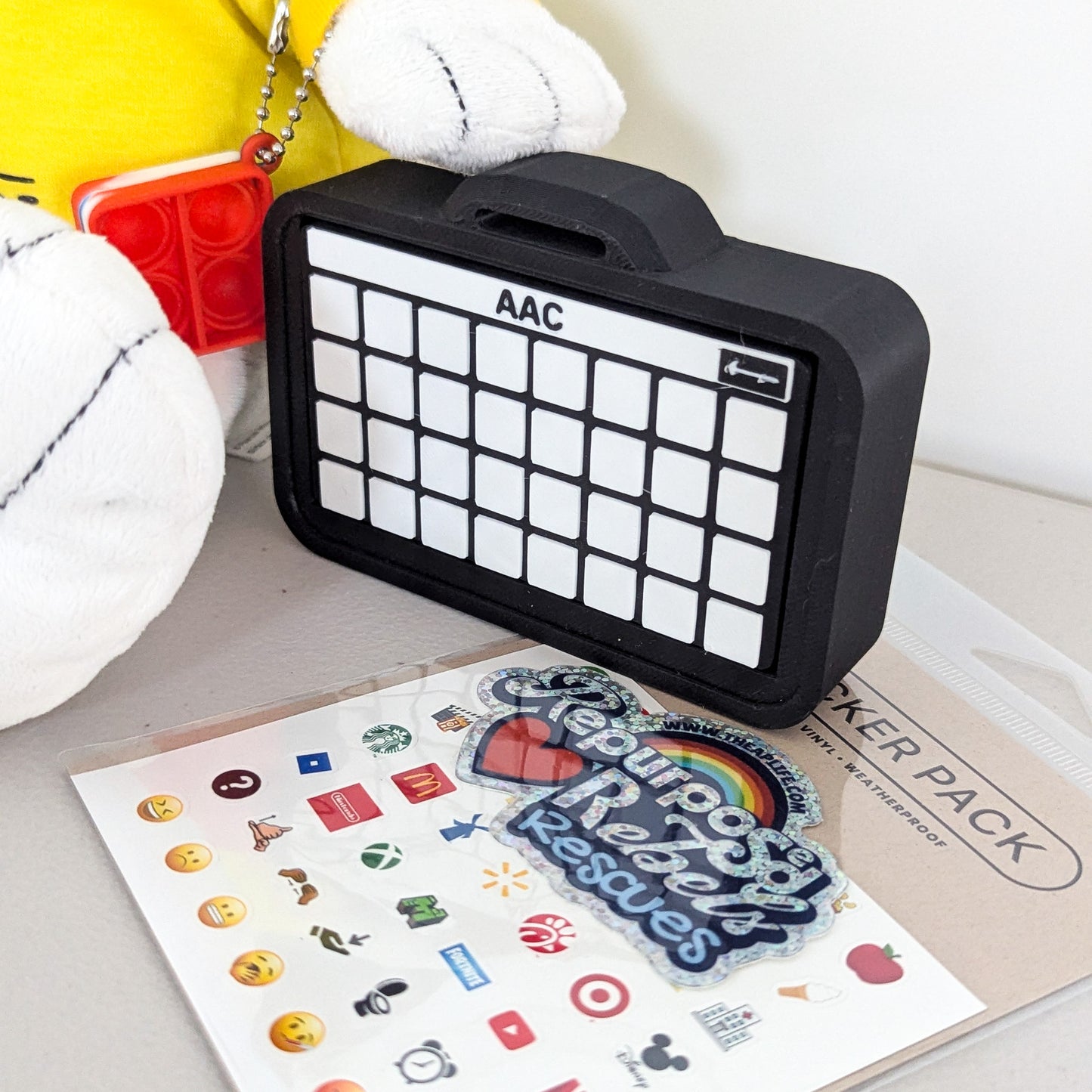 Adopt Snoopy & Woodstock - Includes Clacky AAC - Letterboard - Headphones & Fidgets - RR Rescues