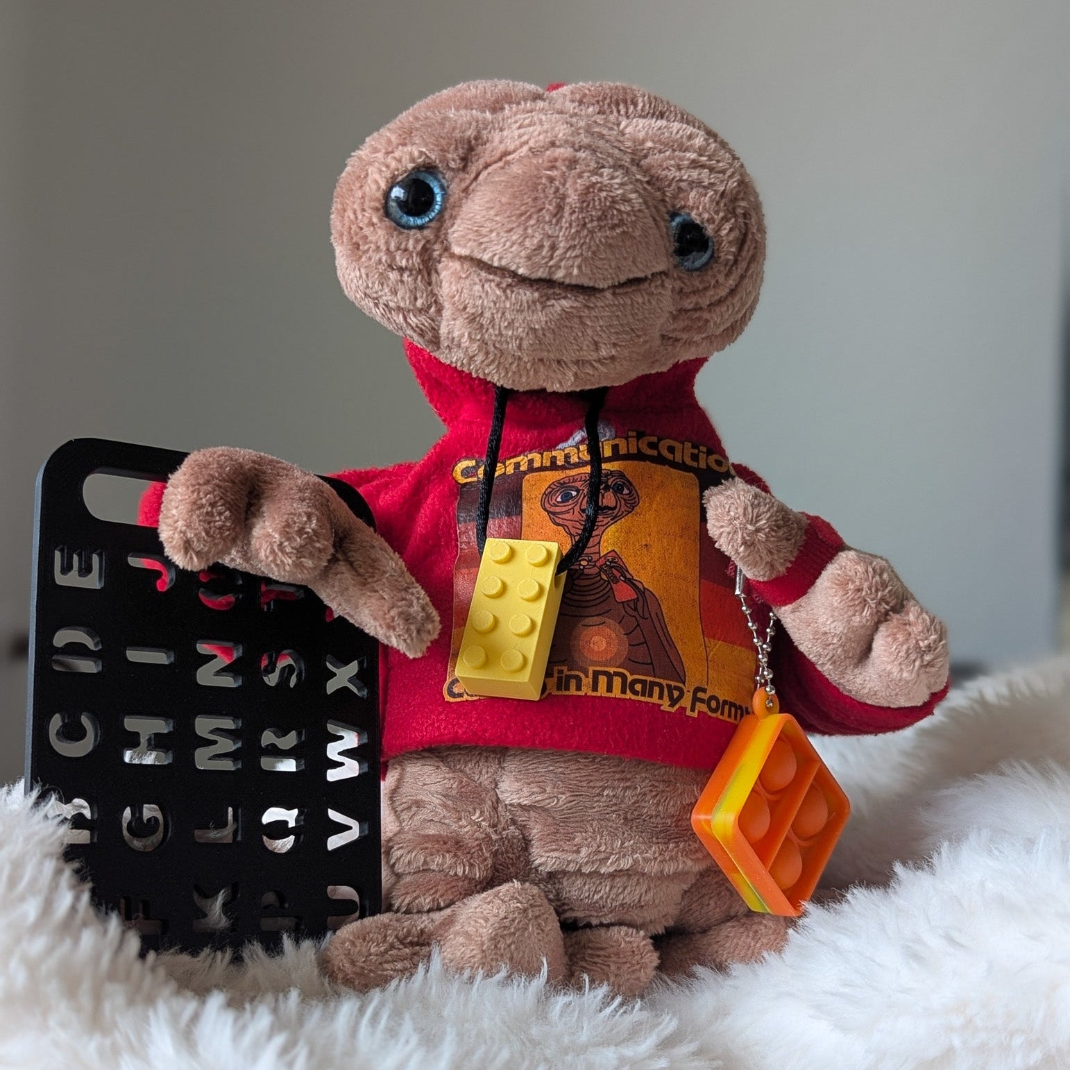 A plush toy of E.T.