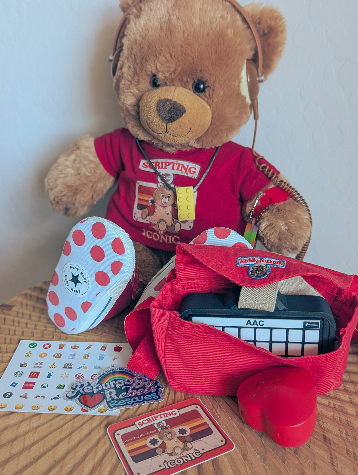 Adopt Gestalt Teddy (Build-A-Bear) - With New & Secondhand Accessories