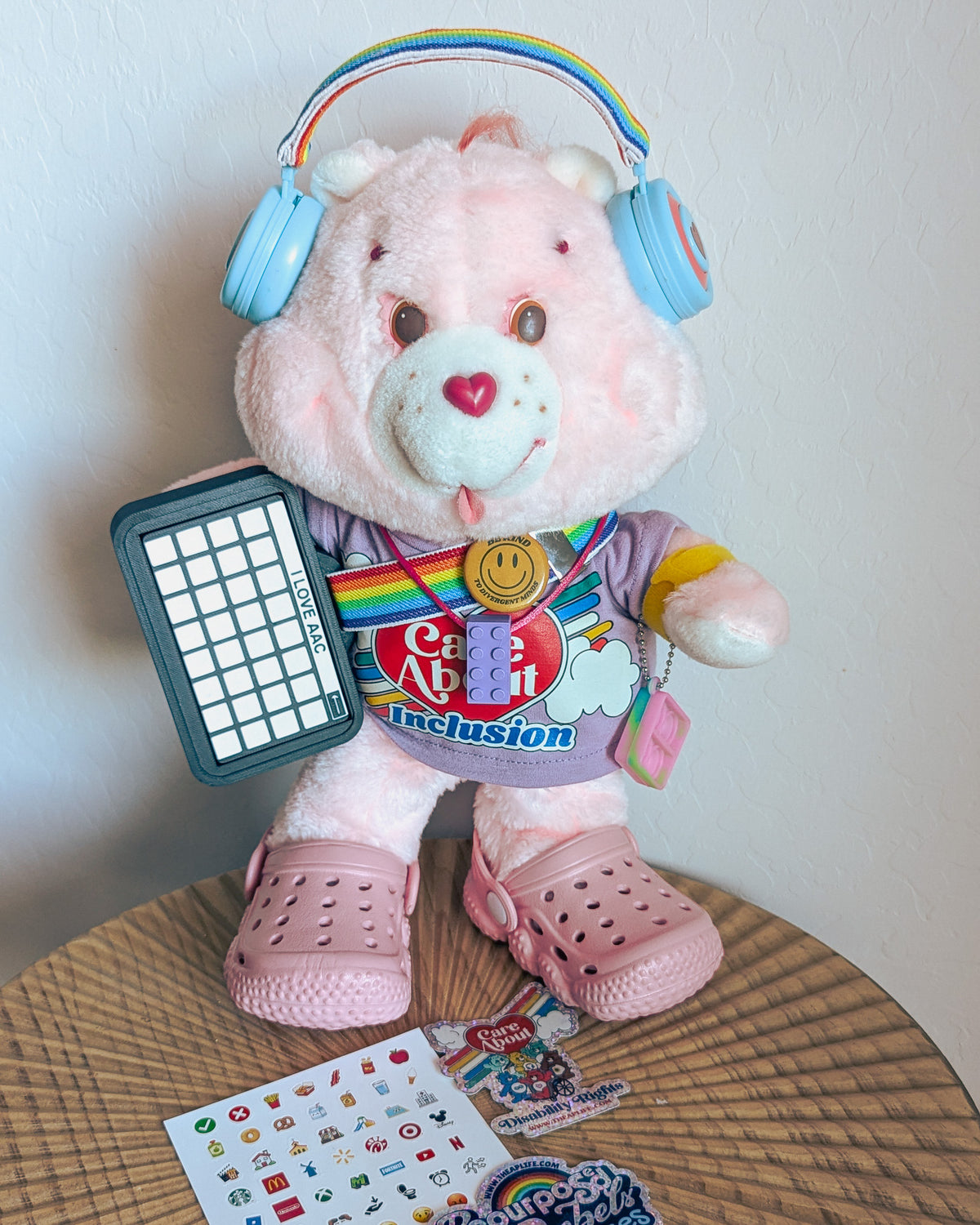 Adopt Cheer Bear Care Bear (1983) - With New & Secondhand Accessories