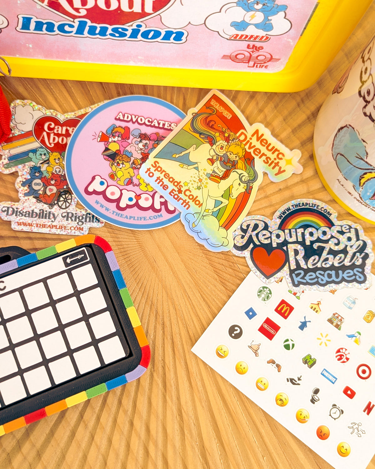 Adopt Funshine Bear in a Retro Lunch Box (1983 Miniature Care Bear) - With New & Secondhand Accessories