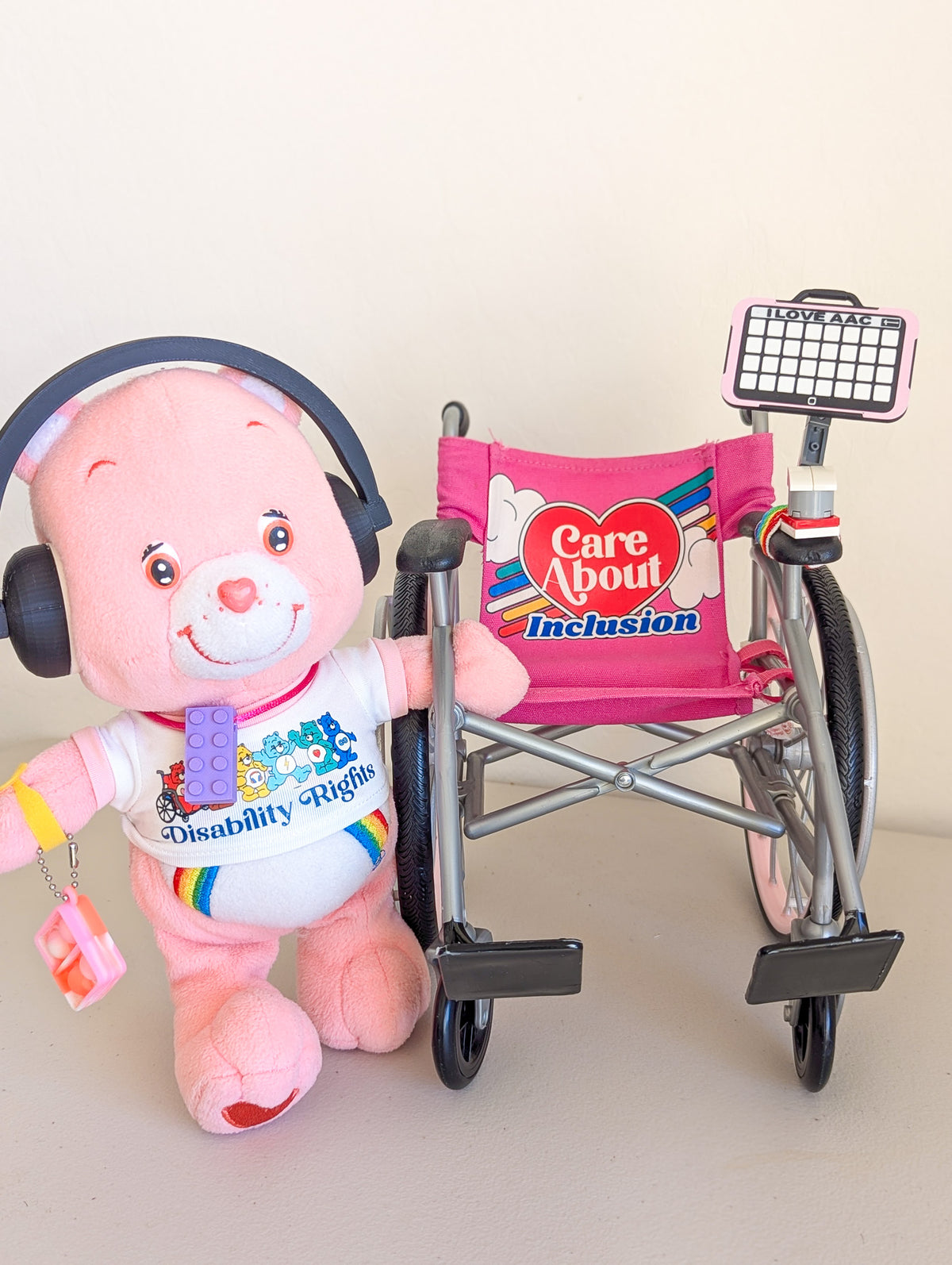 Adopt Mini Cheer Bear Care Bear (2002) - With New & Secondhand Accessories