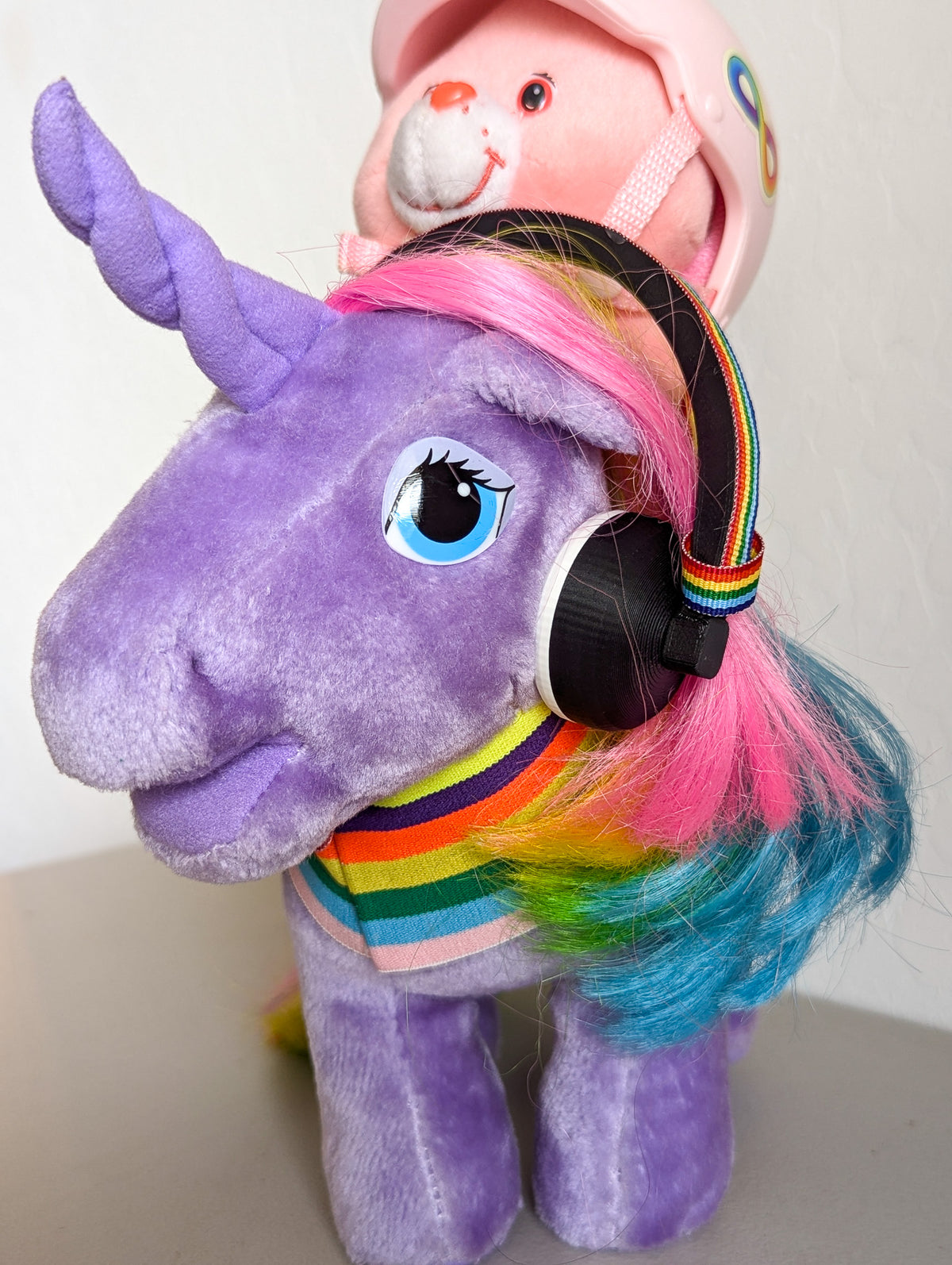 Adopt Equine Therapy Set Mini Cheer Bear Care Bear (2002) and Windy My Little Pony (1984) - With New & Secondhand Accessories