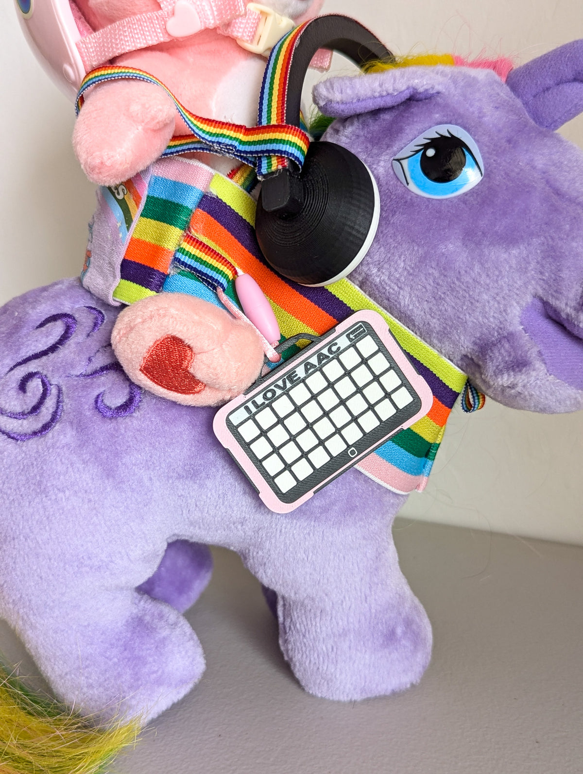 Adopt Equine Therapy Set Mini Cheer Bear Care Bear (2002) and Windy My Little Pony (1984) - With New & Secondhand Accessories