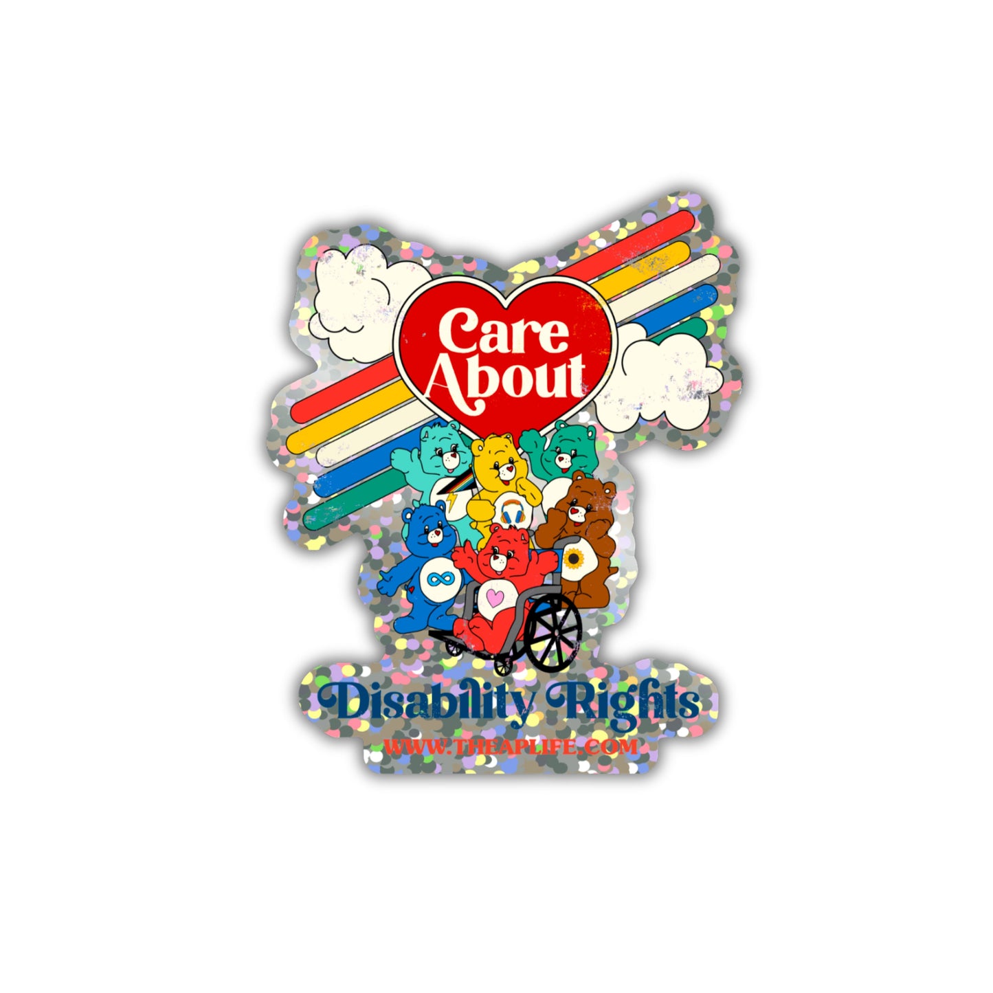 Care About Disability Rights - Die-Cut Sticker
