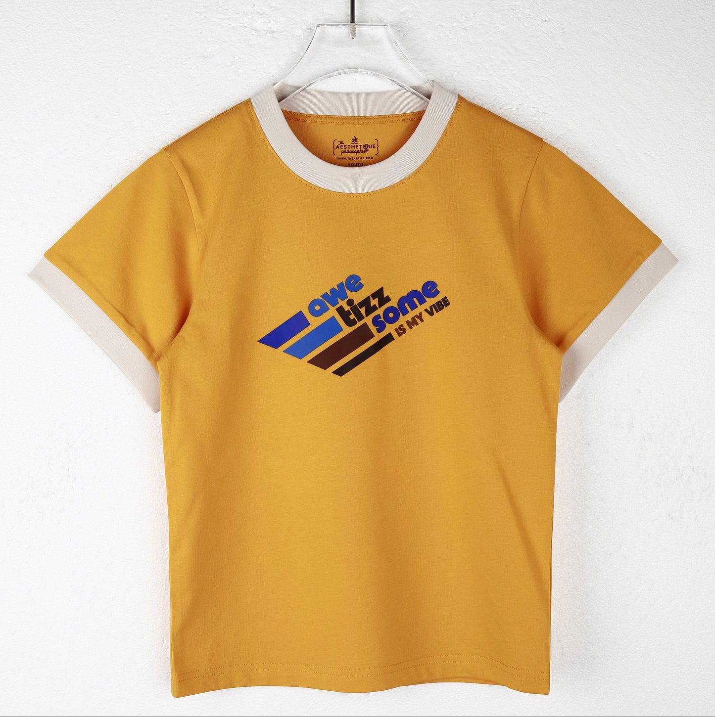 AweTizzSome Is My Vibe Unisex Youth Ringer Tee