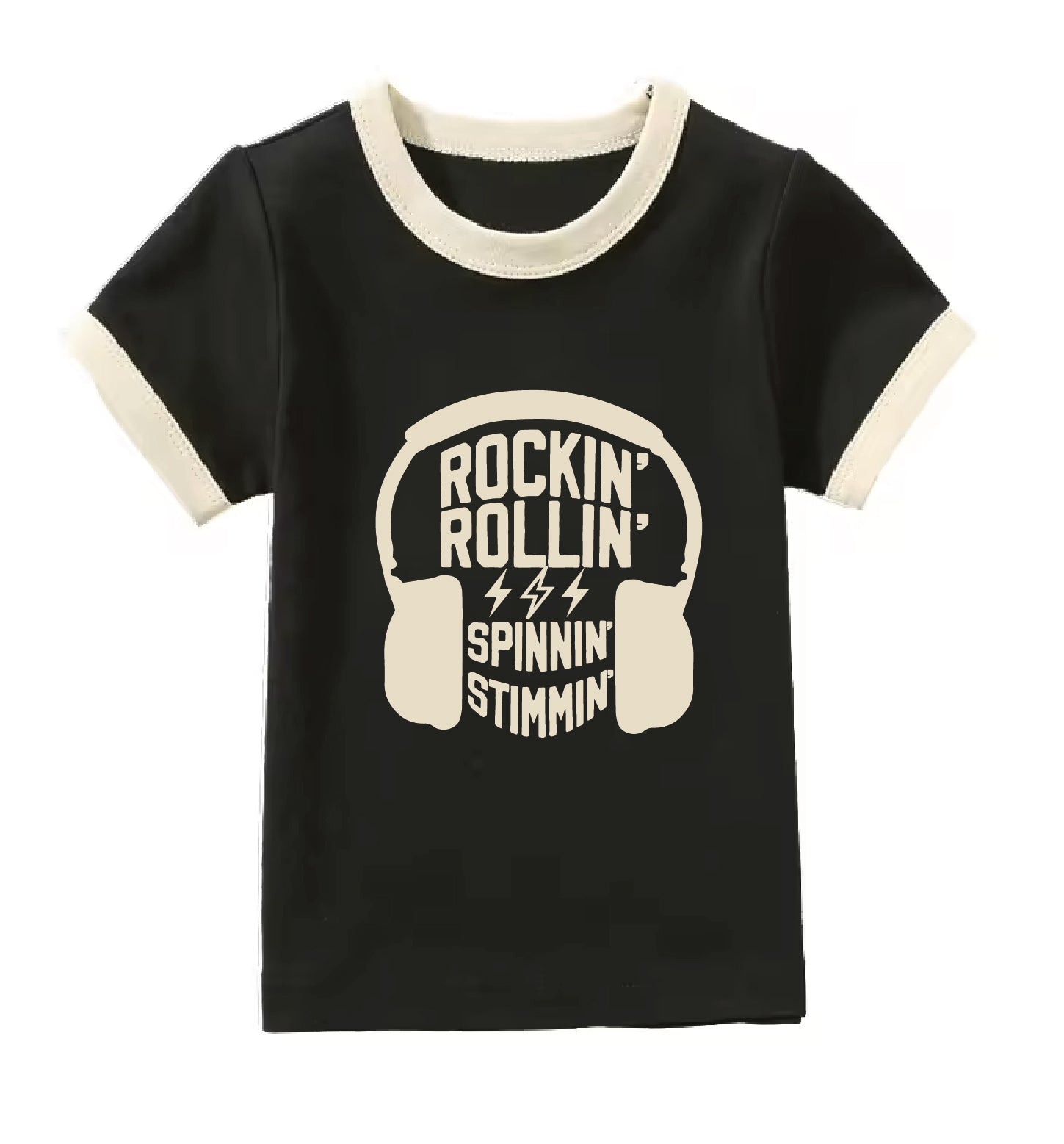 Rockin' Rollin' Spinnin' Stimmin' Kids Ringer Tee – The Aesthetique ...
