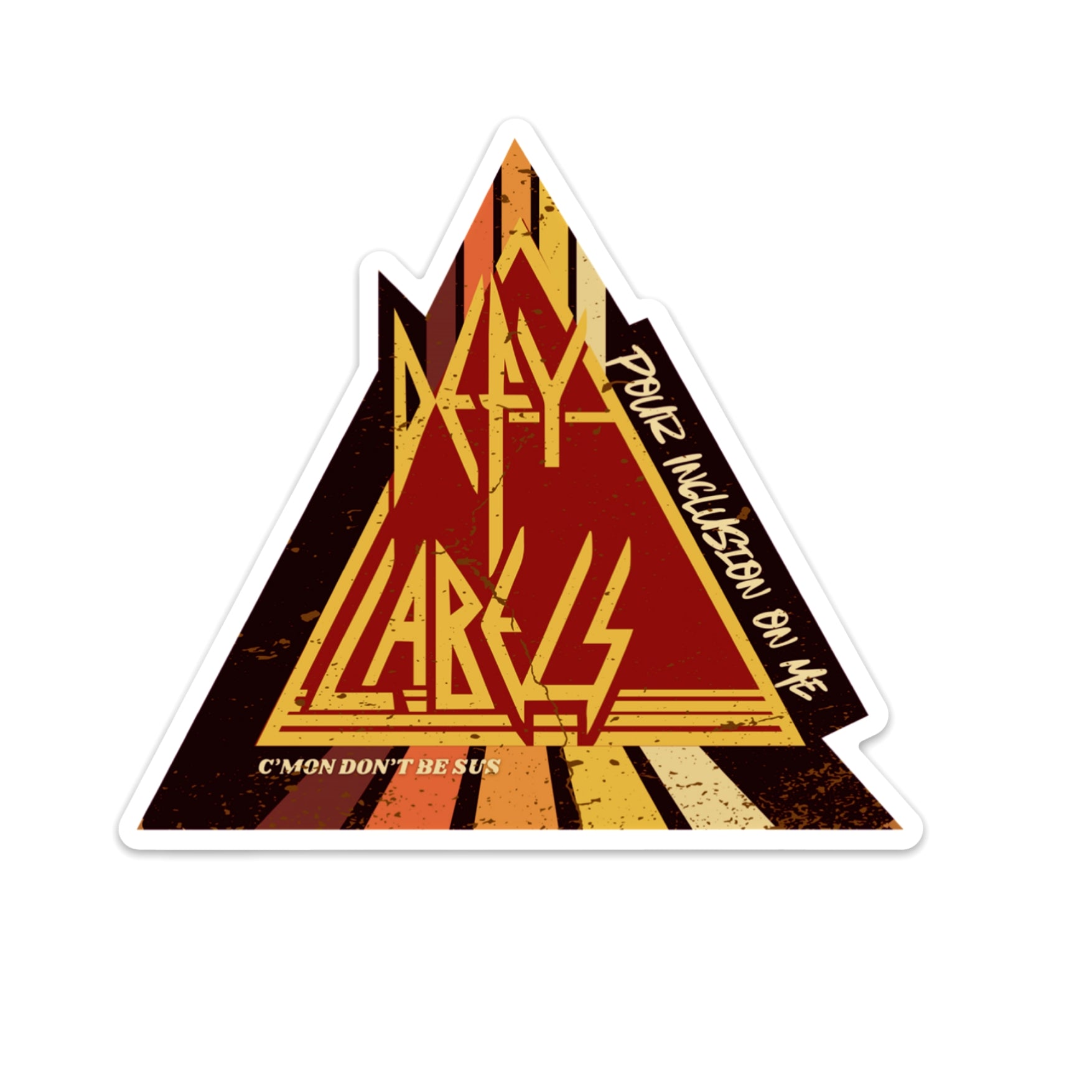 Defy Labels Pour Inclusion on Me Die-Cut Sticker – The Aesthetique ...