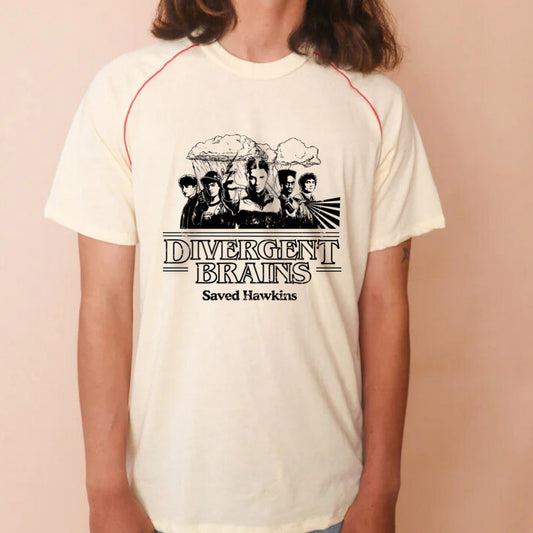 Divergent Brains Saved Hawkins - Limited Edition Adult Unisex Tee
