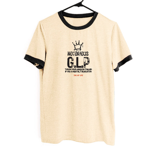 PRE-ORDER - The Notorious GLP Gestalt Language Processing Unisex Ringer Tee - Estimated 01/10/2025