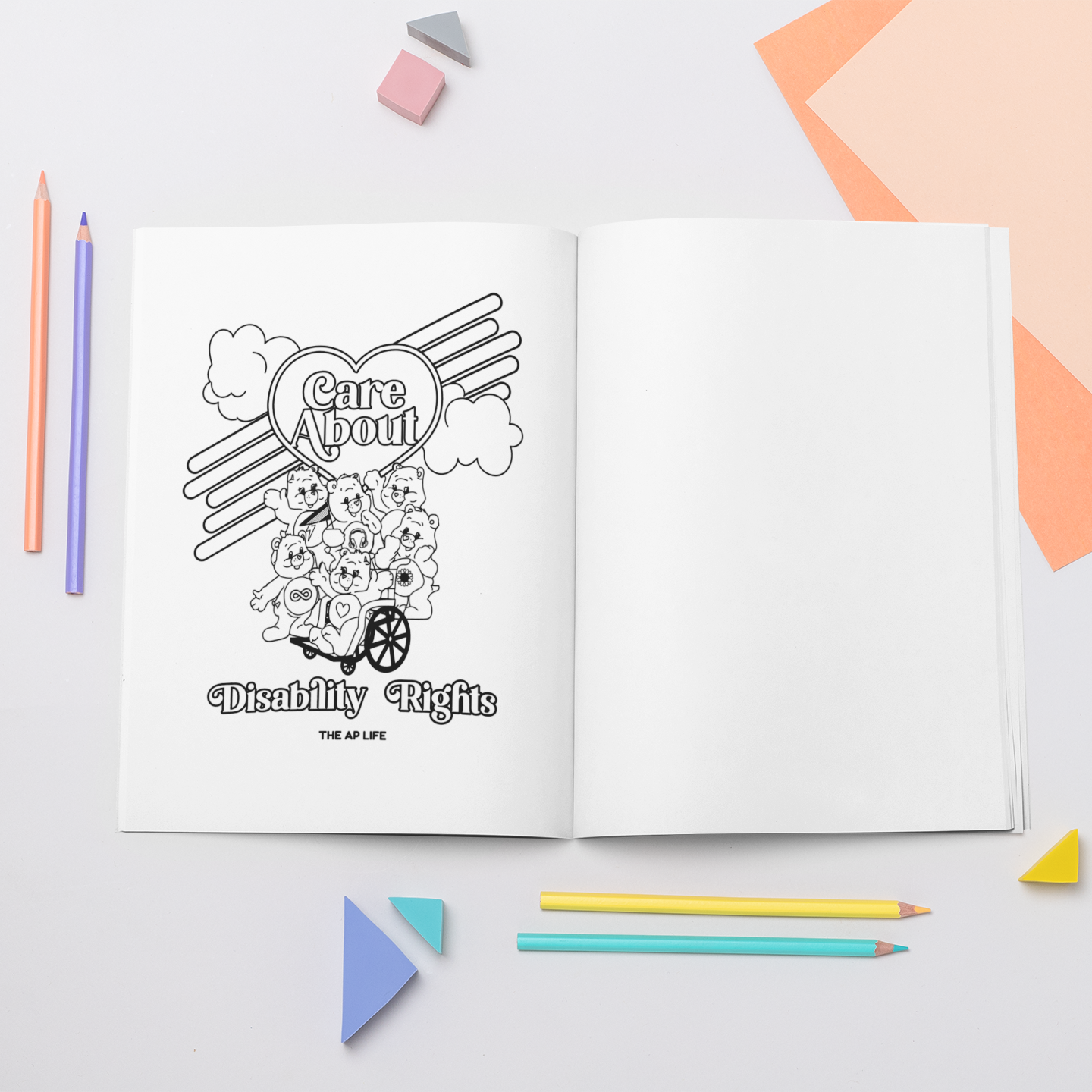 Neuro-Affirming Coloring Book for Lefties