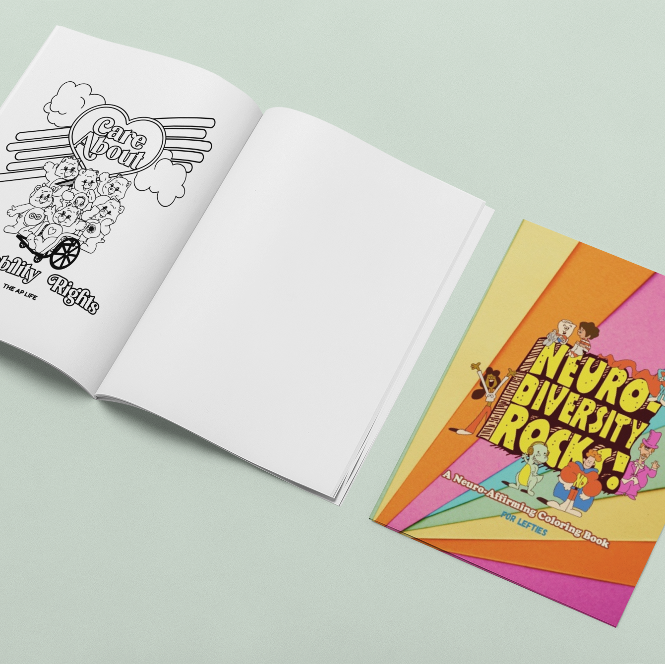 Neuro-Affirming Coloring Book for Lefthanded Users