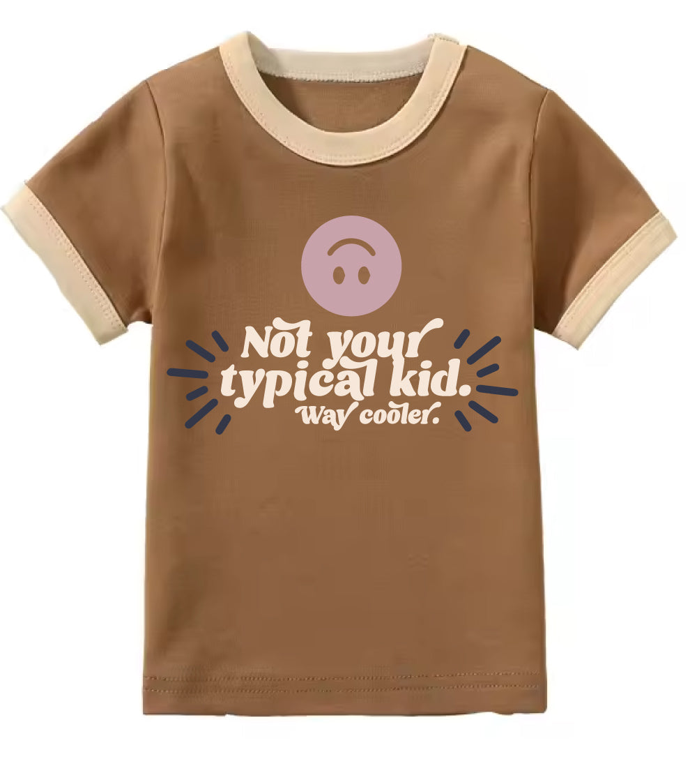 Not Your Typical Kid. Way Cooler Kids Autism Advocacy Ringer Tee