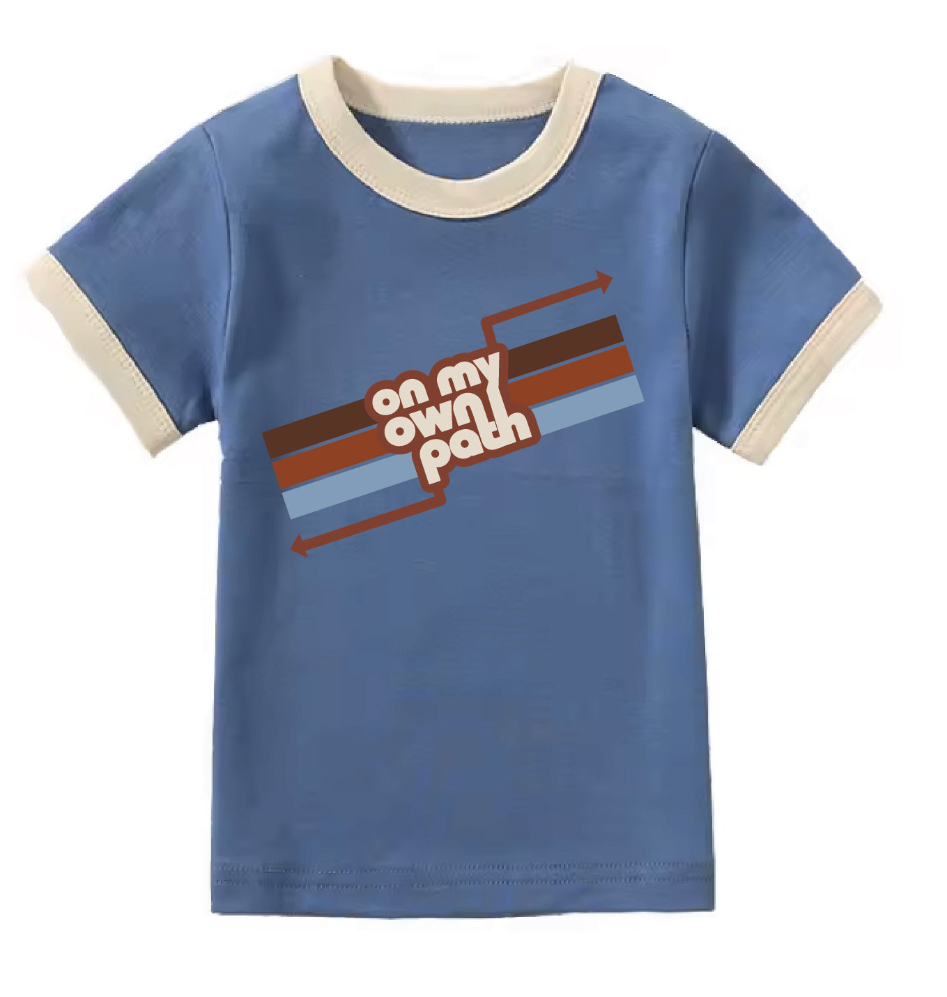 On My Own Path Autism Little Kids' Advocacy Ringer Tee