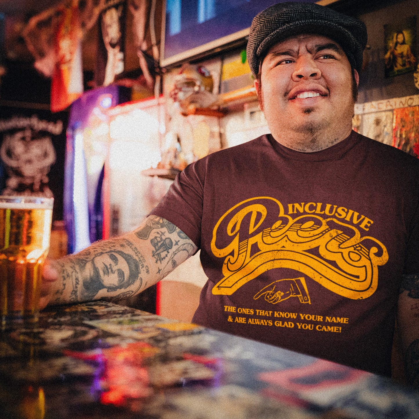 Inclusive Peers - The Ones That Know Your Name & Are Always Glad You Came - Unisex Tri-Blend Crew Tee