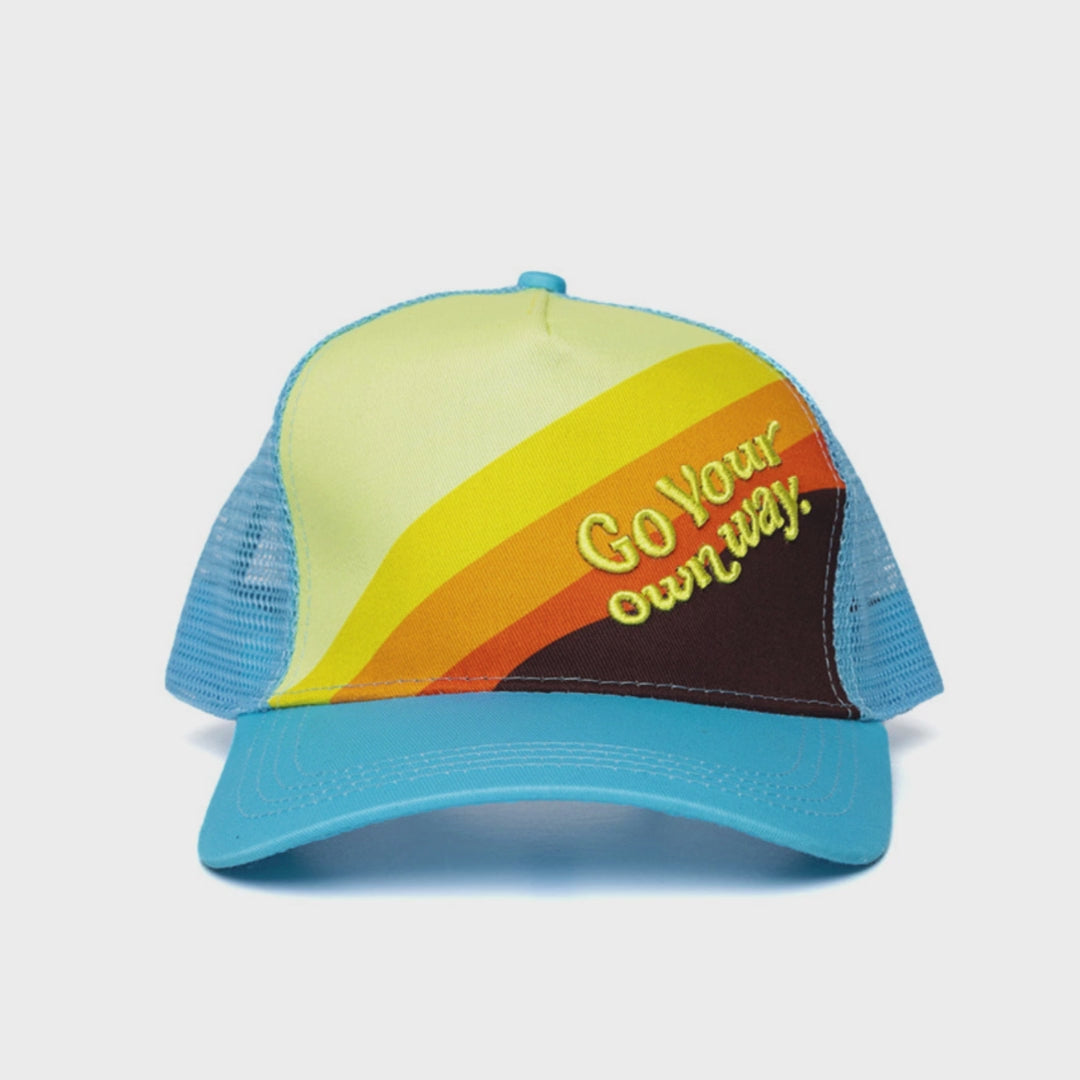 Go Your Own Way 80s Style Retro Trucker Hat Autism Advocacy