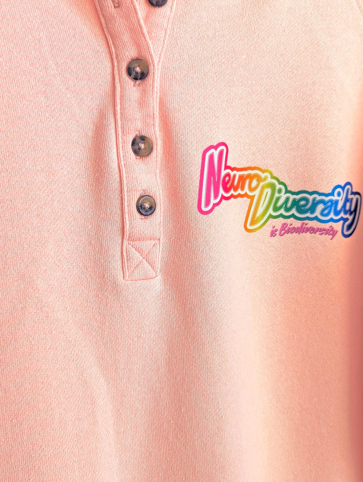 Neurodiversity is Biodiversity - Women's Button-Up Pullover (M) - Repurposed Rebels
