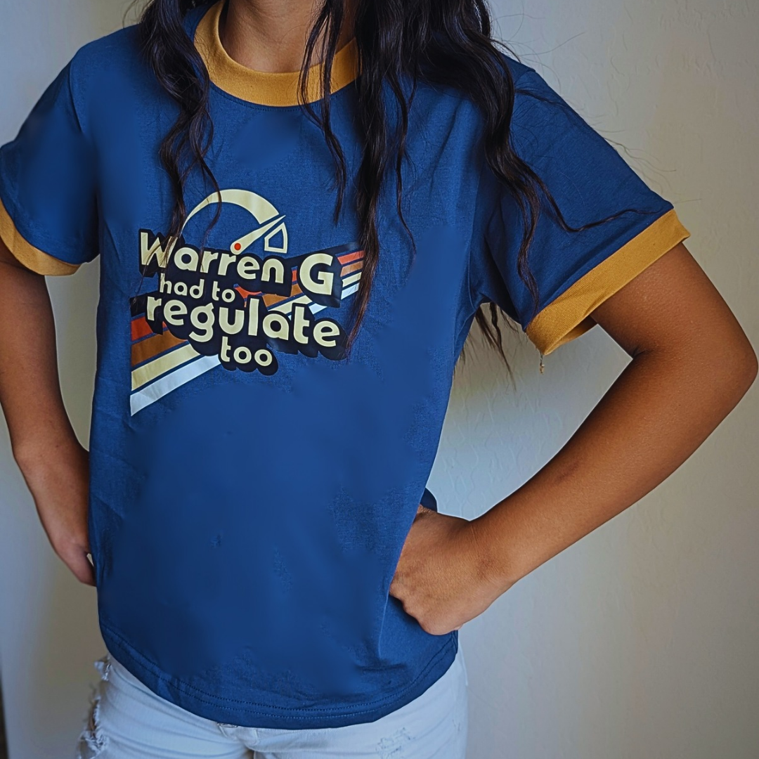 Warren G Had to Regulate Too Unisex Youth Ringer Tee