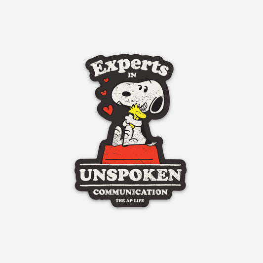 Experts in Unspoken Communication - Die-Cut Matte Vinyl Sticker