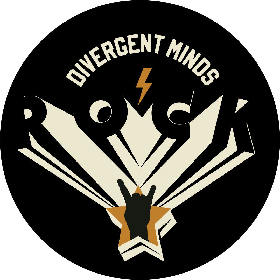 Divergent Minds Rock Circular Sticker