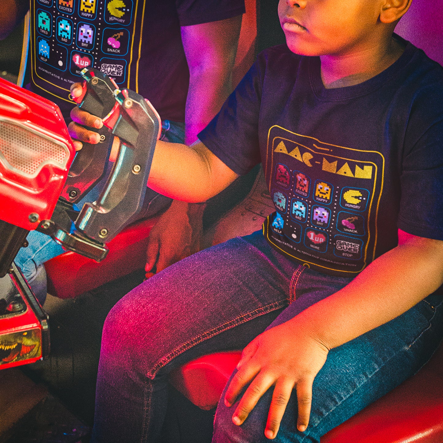 AAC Man - Communication - Retro Gaming Style - Youth Unisex Jersey Tee