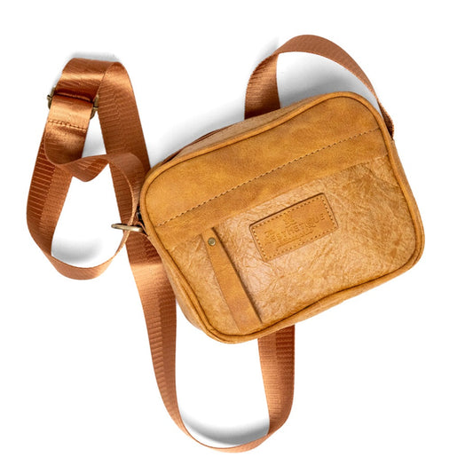 Vegan Leather & Tyvek Minimalist Crossbody